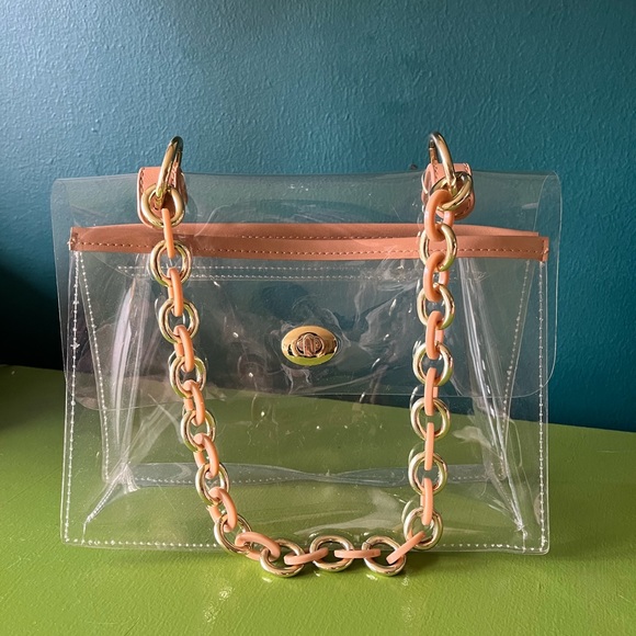 See through purse with brass strap - Picture 2 of 4